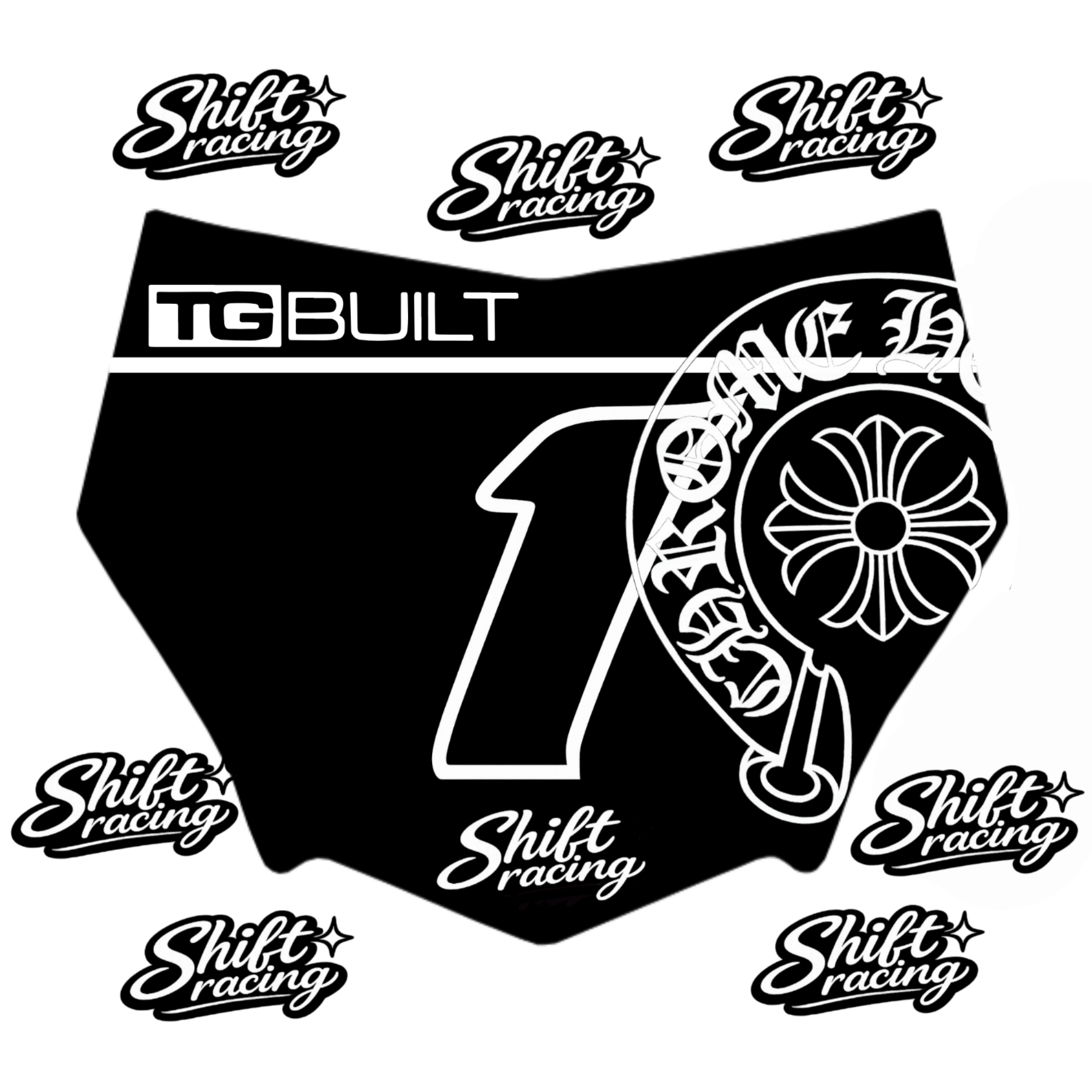 Chrome Hearts MotoCutz Decal